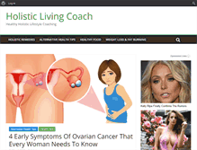 Tablet Screenshot of holisticlivingcoach.com